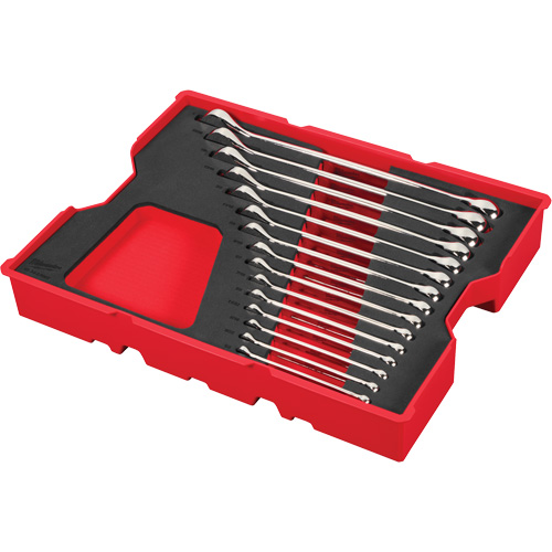 SAE Wrench Set with Tray for PACKOUT Drawers, Combination, 15 Pieces, Imperial Dufferin Supply
