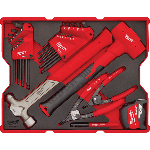 Jeu de cl&eacute;s hexagonales et marteaux avec plateau pour tiroirs PACKOUT Dufferin Supply