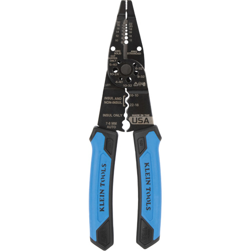 Pince &agrave; d&eacute;nuder polyvalente &agrave; bec long, 8-1/4" lo, 10 - 20/12 - 22 AWG Dufferin Supply
