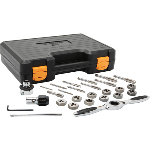 Metric Ratcheting Tap & Die Set, 27 Pieces Dufferin Supply