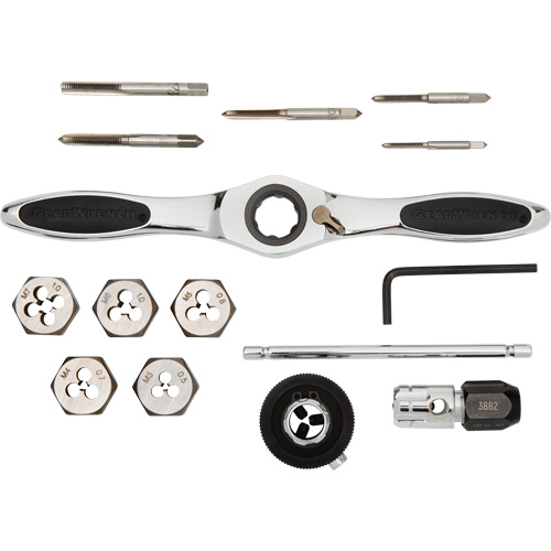 Metric Ratcheting Tap & Die Set, 15 Pieces Dufferin Supply