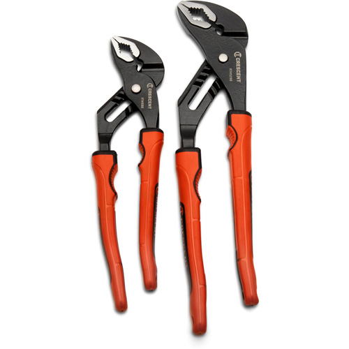 Grip Zone V-Jaw Tongue & Groove Plier Set with Dual Material Rawhide Handle, 2 Pieces Dufferin Supply