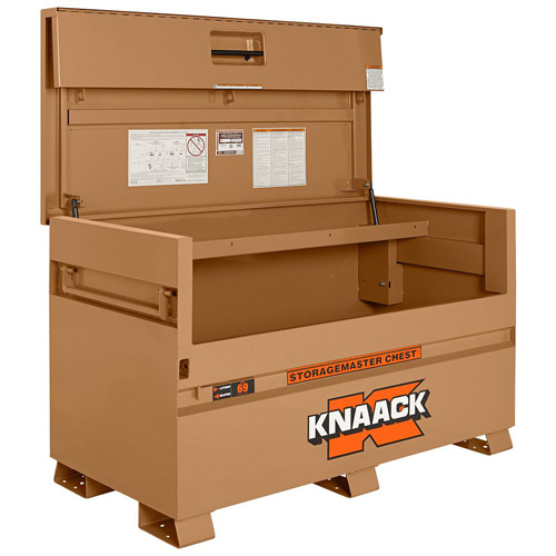 Model 69 Piano Box with Padlock, 60" W x 30" D x 34-1/4" H, Tan Dufferin Supply