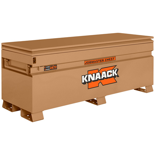 Model 2472 Jobsite Chest with Padlock, 72" x 24" x 28-1/4", Steel, Tan Dufferin Supply