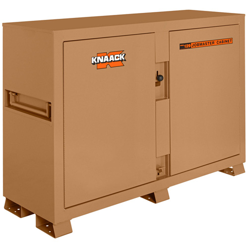 Model 129 Bin Storage Cabinet with Padlock, Steel, 48 Cubic Feet, Tan Dufferin Supply