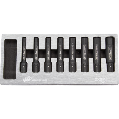 Metric Bit Impact Socket Set, Hex, 8 Pcs Dufferin Supply