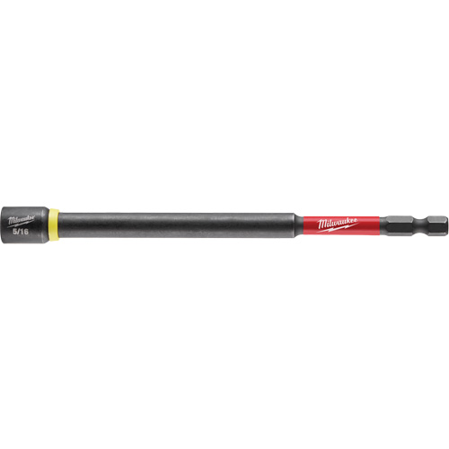 SHOCKWAVE Impact Duty Nut Driver, 5/16" Tip, 1/4" Drive, 6" L, Magnetic Dufferin Supply