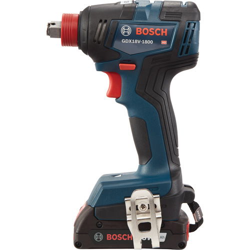 Ensemble visseuse/cl&eacute; &agrave; chocs 2-en-1 pour embouts et douilles, 1/2", 1800 lb-po Couple max., 18 V, Lithium-ion Dufferin Supply