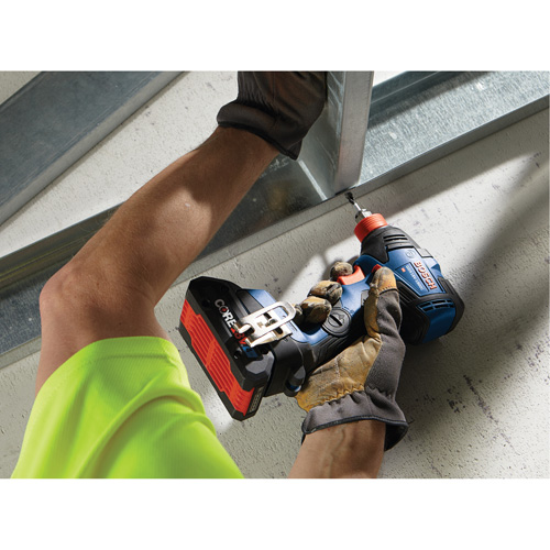 Ensemble visseuse/cl&eacute; &agrave; chocs 2-en-1 pour embouts et douilles, 1/2", 1800 lb-po Couple max., 18 V, Lithium-ion Dufferin Supply
