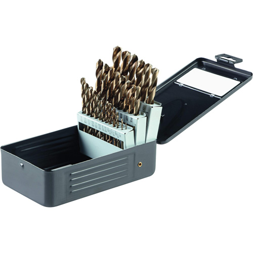 Gold Oxide Drill Bit Set, 29 Pieces, High Speed Steel Dufferin Supply