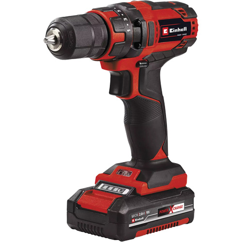 Cordless Drill/Driver Kit, Lithium-Ion, 18 V, 3/8" Chuck, 310 in-lbs Torque Dufferin Supply