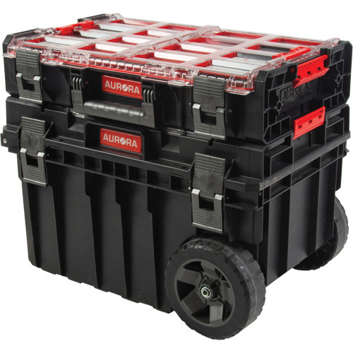 Ensemble roulant de coffres &agrave; outils Arx de 2 morceaux, 23-4/5" x 16" x 20-3/5", Noir Dufferin Supply