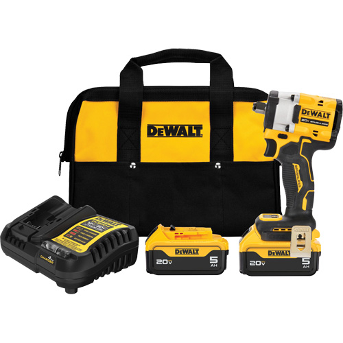 ATOMIC MAX* Cordless Impact Wrench With Hog Ring Anvil Kit, 20 V, 1/2" Socket Dufferin Supply