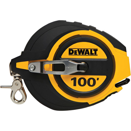 Closed Case Long Tape Measure, 100', Imperial Graduations Dufferin Supply