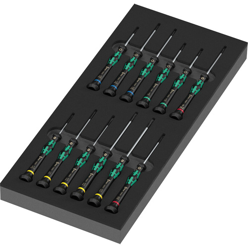 Foam Insert Kraftform Micro Screwdriver Set 2, 13 Pcs. Dufferin Supply