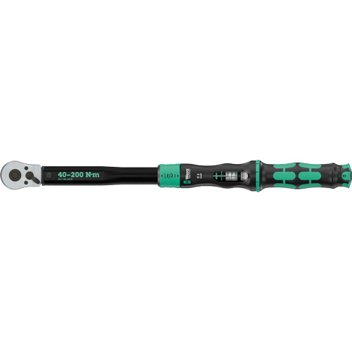 Cl&eacute; dynamom&eacute;trique Click-Torque Lock C 3 r&eacute;glable avec fonction Torque Lock, &agrave; cliquer, Entraînement 1/2" carr&eacute;, 30 - 146 lb-pi Dufferin Supply
