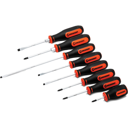 Dual Material Screwdriver Set, 8 Pcs. Dufferin Supply