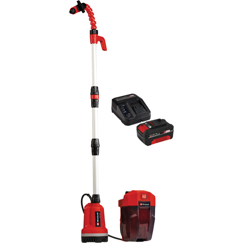 Cordless Clean Water Rain Barrel Pump with 4Ah Battery & Charger Starter Kit, 18 V, 792.5 GPH Dufferin Supply