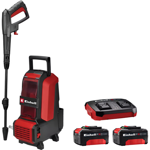 Cordless High Pressure Cleaner with 4Ah PXC Battery & Charger Starter Kit, Battery Powered, 1522 PSI, 1.23 GPM Dufferin Supply