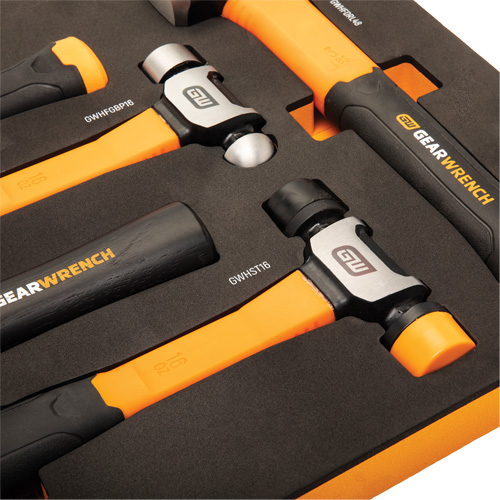 Mixed Hammer Set in Foam Storage Tray, 5 Pieces Dufferin Supply