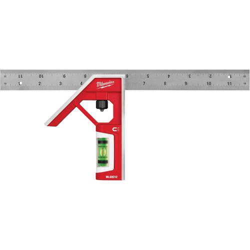 &eacute;querre magn&eacute;tique combin&eacute;, 12" lo, Acier inoxydable, Ordinaire Dufferin Supply
