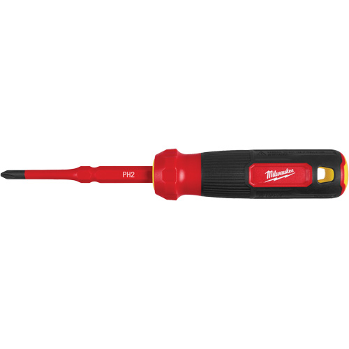 2-in-1 1000V Insulated Flip Shank Multi-Bit Screwdriver, 8-4/5" L, Cushion Grip Handle Dufferin Supply