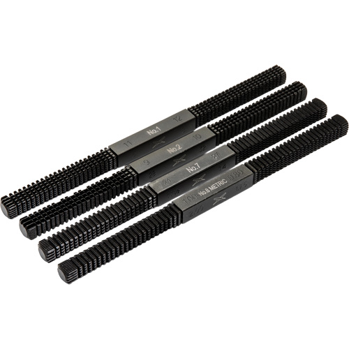 4-Piece Thread Restoring File Set, Square, 9" Dufferin Supply
