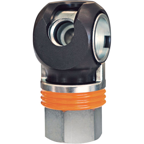 Raccord industriel rapide TOPQUIK SC, Acier nickel&eacute;, 1/2", NPT femelle, 359 PSI Dufferin Supply
