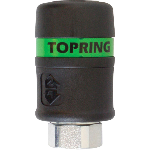 Raccord rapide TOPQUIK Ultraflo 7,8 mm, Composite en polyester, 3/8", NPT femelle, 174 PSI Dufferin Supply