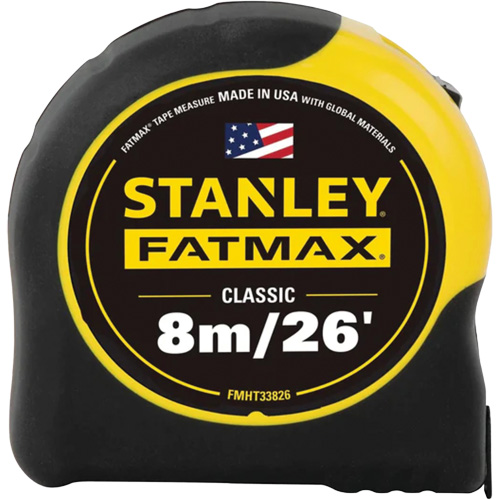 Ruban &agrave; mesurer FATMAX, 1-1/4" x 26'/8 m, Marques de goujon Imp&eacute;rial & m&eacute;trique Dufferin Supply