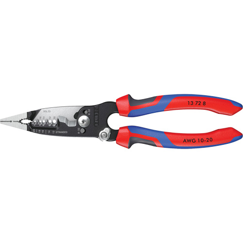 Pince &agrave; d&eacute;nuder forg&eacute;e avec poign&eacute;e KNIPEXTEND, 8" lo, 10 - 20 AWG Dufferin Supply
