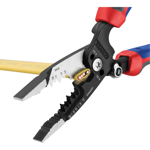 Pince &agrave; d&eacute;nuder forg&eacute;e avec poign&eacute;e KNIPEXTEND, 8" lo, 10 - 20 AWG Dufferin Supply