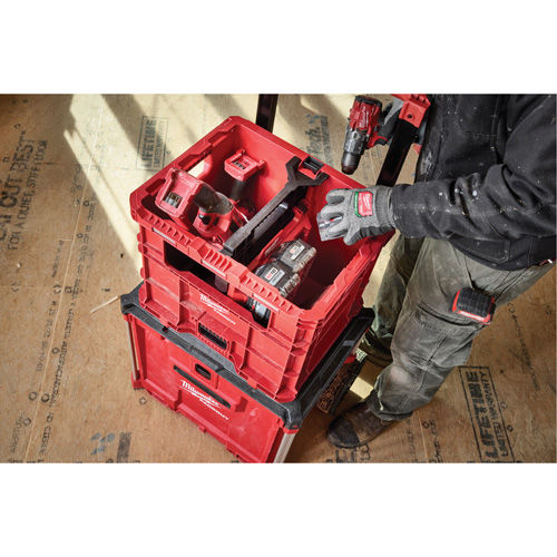 Caisse Packout, 15-3/4" x 18-5/8" x 15", Noir/Rouge Dufferin Supply