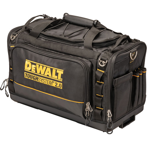 ToughSystem&reg; 2.0 Dirt Repellent Jobsite Tool Bag, 1680 Denier, 50 Pockets, Black/Yellow Dufferin Supply