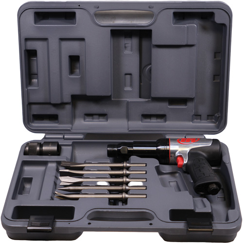 Heavy-Duty Air Hammer with Chisels, 21.8 CFM, 1/4" NPT, 2600 BPM, 3/4" x 3-3/4" (0.0mm x 0.0mm) Dufferin Supply