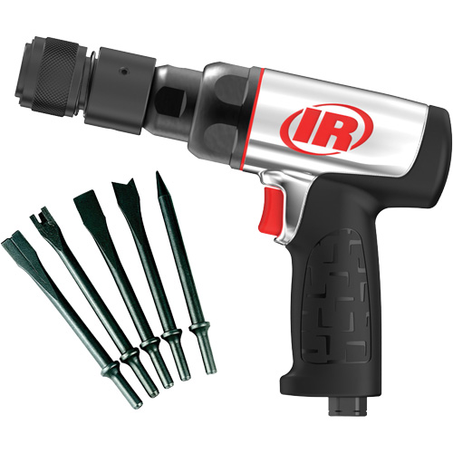 Heavy-Duty Air Hammer with Chisels, 16.2 CFM, 1/4" NPT, 3330 BPM, 3/4" x 2-1/2" (0.0mm x 0.0mm) Dufferin Supply