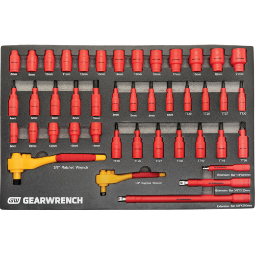 VDE Insulated Tool Set, 1000 V, 72 Pcs Dufferin Supply