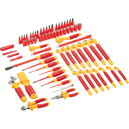 VDE Insulated Tool Set, 1000 V, 72 Pcs Dufferin Supply