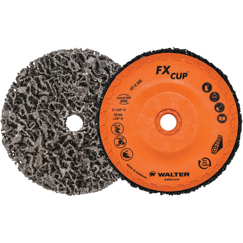 Brosse-boisseau FX, 4-1/2" dia., Oxyde d'aluminium Dufferin Supply