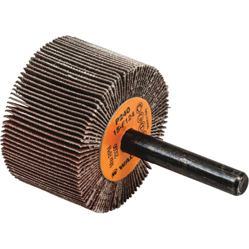 Flap Wheels-Coolcut Flap Wheels, Aluminum Oxide, 240 Grit, 1-1/2" x 1" x 1/4" Dufferin Supply