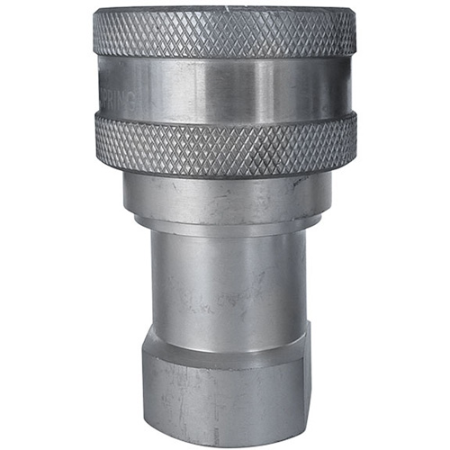 Hydraulic Quick Coupler - Stainless Steel Manual Coupler, Brass/Stainless Steel Dufferin Supply