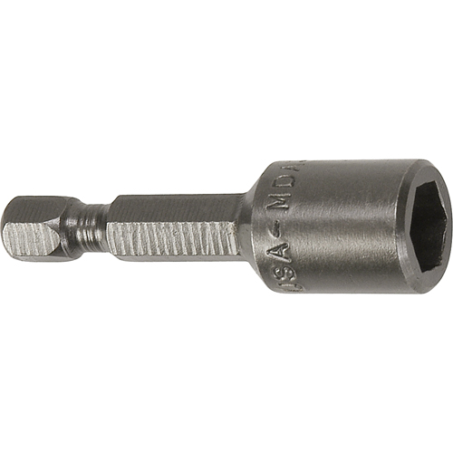 Nutsetter For Metric Sheet Metal Screws, 6 mm Tip, 1/4" Drive, 44.5 mm L, Magnetic Dufferin Supply