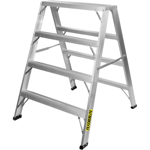 Industrial-Duty Sawhorse, 4' H x 34.6875" W x 39.50" D, 300 lbs. Capacity, Aluminum Dufferin Supply