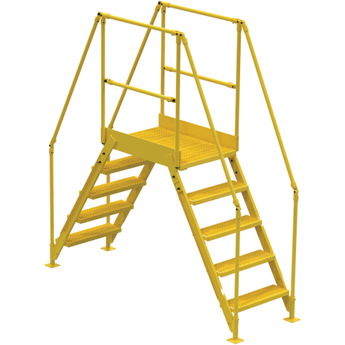 Crossover Ladder, 79 1/2" Overall Span, 50" H x 24" D, 24" Step Width Dufferin Supply