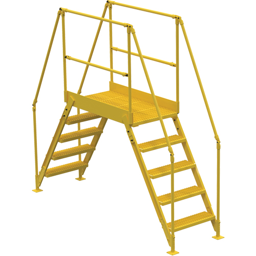 Crossover Ladder, 103-1/2" Overall Span, 50" H x 48" D, 24" Step Width Dufferin Supply