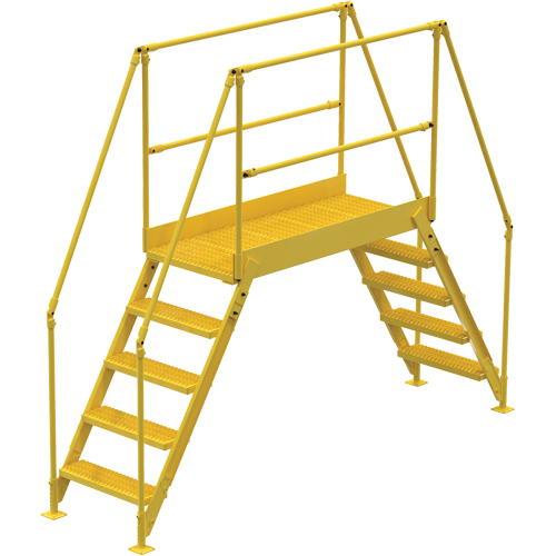 Crossover Ladder, 115-1/2" Overall Span, 50" H x 60" D, 24" Step Width Dufferin Supply