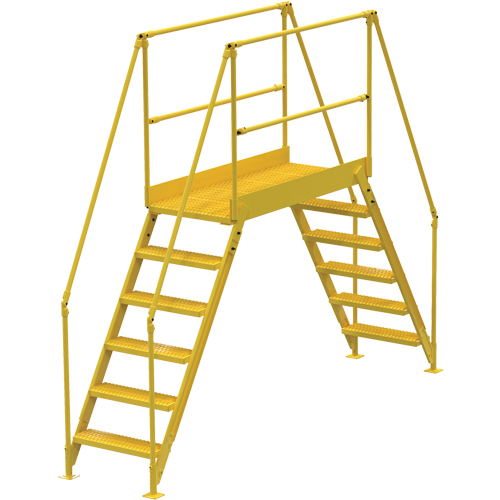 Crossover Ladder, 128" Overall Span, 60" H x 60" D, 24" Step Width Dufferin Supply