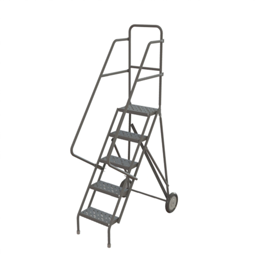 Rolling Ladder, 5 Steps, Serrated, 50" High Dufferin Supply