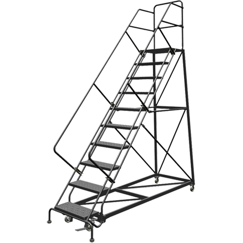 &eacute;chelles en angle de s&eacute;curit&eacute;, 10 marches, Perfor&eacute;, Inclinaison 50°, Hauteur 100" Dufferin Supply
