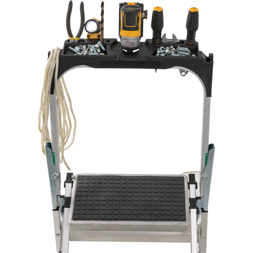 &eacute;chelle escabeau avec roues pivotantes, 4 marches, 44,25" x 22,13" x Hauteur 59" Dufferin Supply